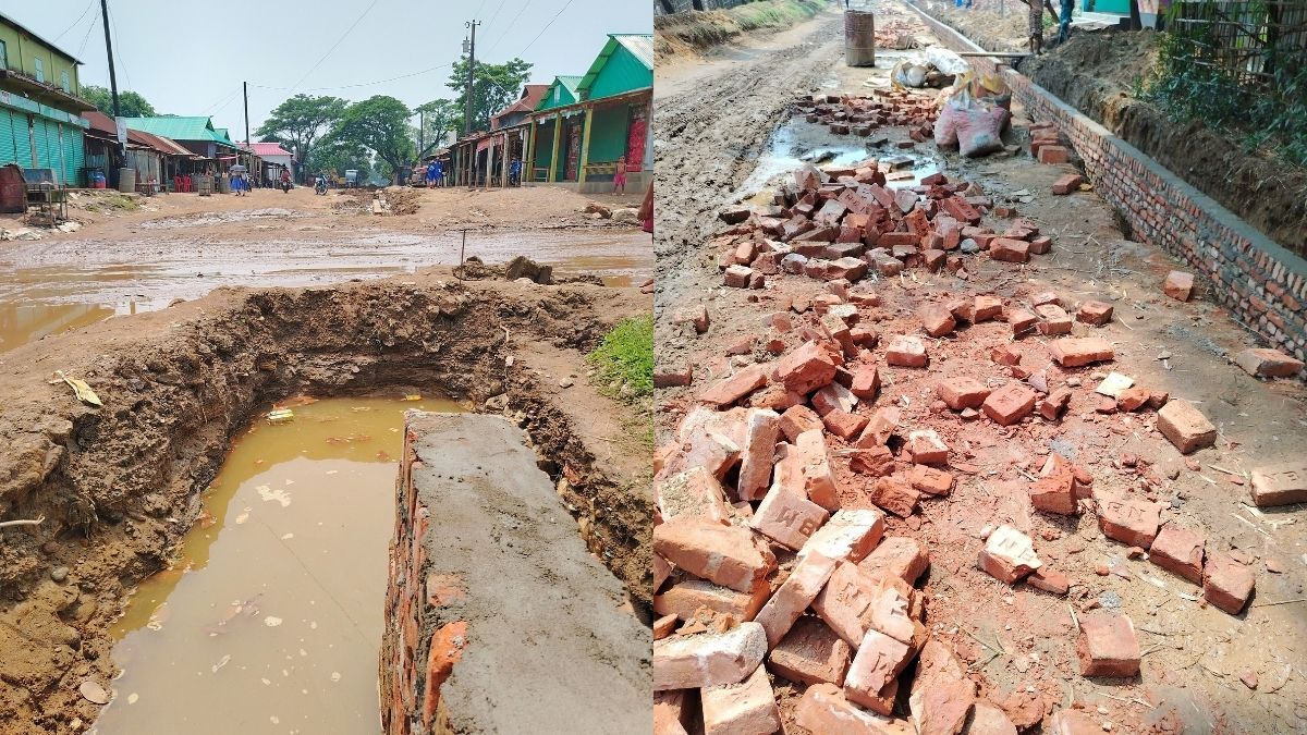 চারাগাঁও শুল্কস্টেশনে সড়ক নির্মাণে অনিয়মের অভিযোগ