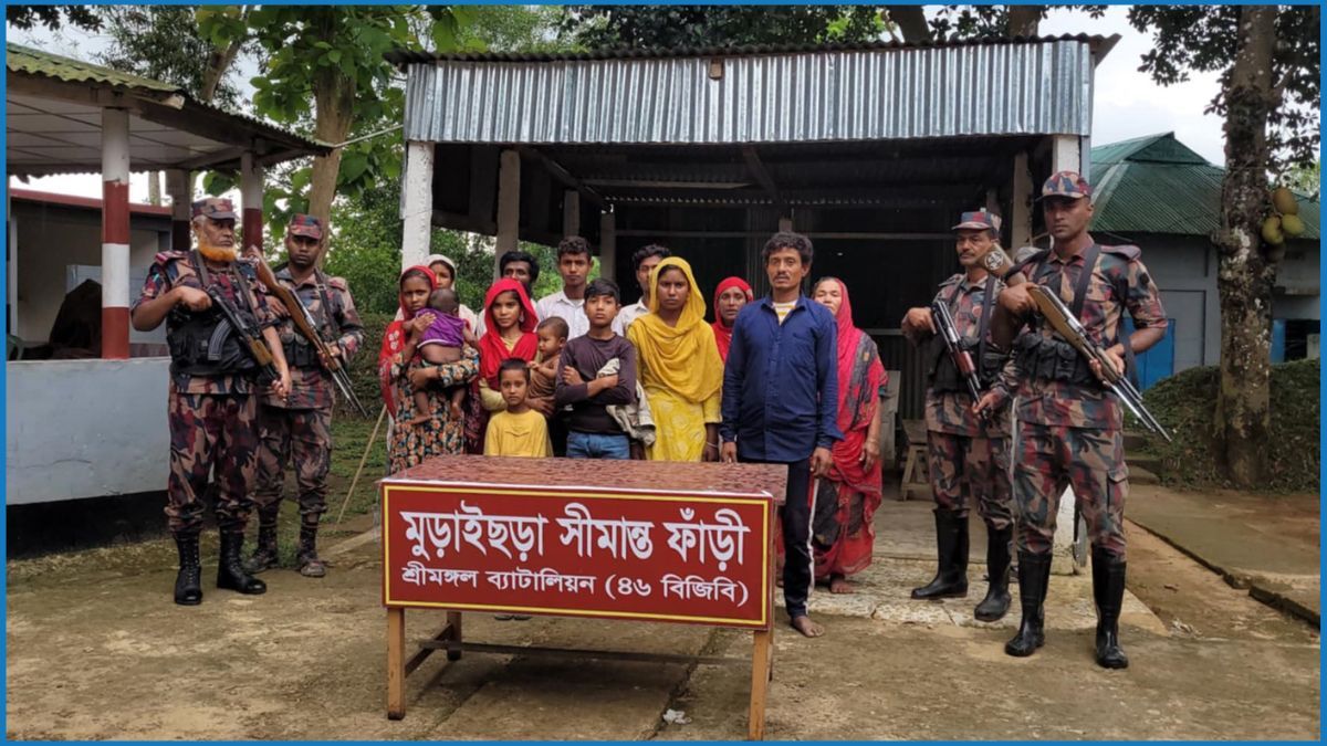 কুলাউড়া সীমান্তে ১৪ বাংলাদেশিকে পুশইন করল বিএসএফ