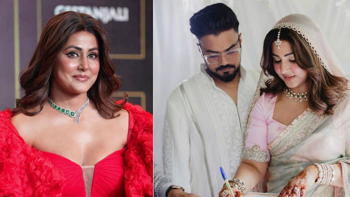 ক্যানসার নিয়েই প্রেমিককে বিয়ে করলেন হিনা খান