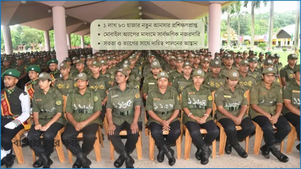 নির্বাচনে সাড়ে ৬ লাখ আনসার মোতায়েন