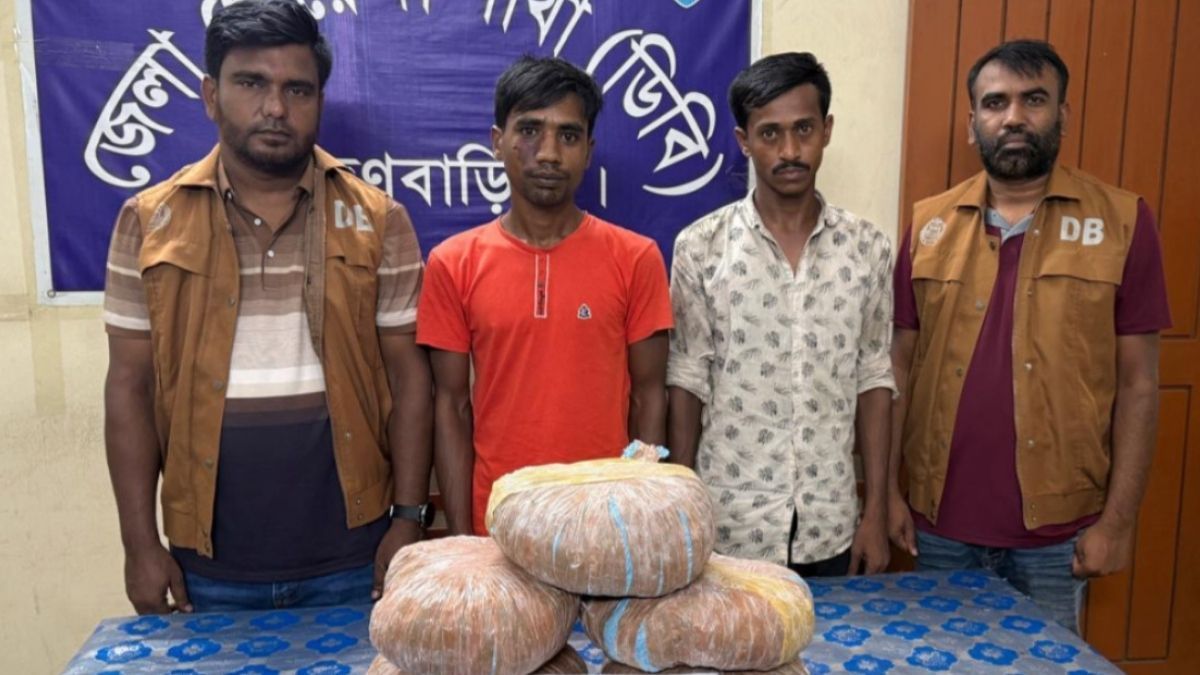 ব্রাহ্মণবাড়িয়ায় গাঁজাসহ ২ মাদক কারবারি গ্রেপ্তার