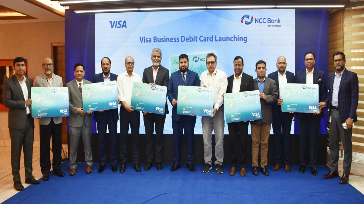 এসএমই গ্রাহকদের জন্য ভিসা বিজনেস ডেবিট কার্ড চালু করলো এনসিসি ব্যাংক