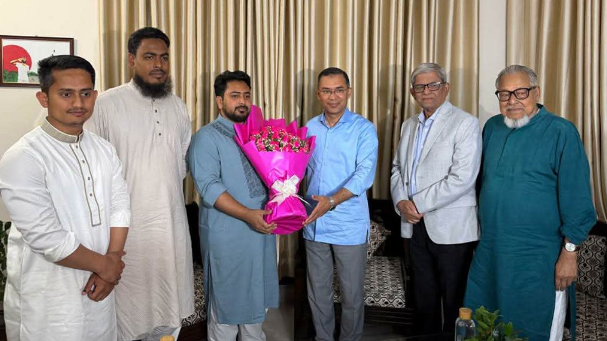 নাহিদের বাসায় তারেক রহমান