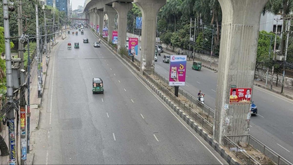 ঈদের ছুটিতে ফাঁকা ঢাকা, নেই যানজট