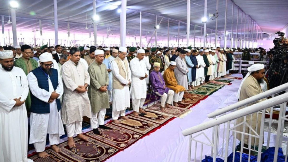 জাতীয় ঈদগাহে ঈদুল আজহার প্রধান জামাত অনুষ্ঠিত
