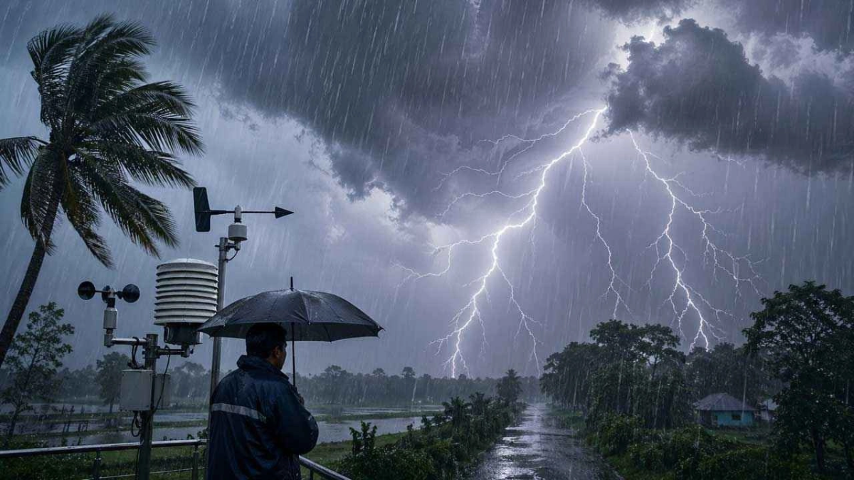 দেশের ১৪ অঞ্চলে ঝড়-বৃষ্টির সম্ভাবনা, নদীবন্দরে ২ নম্বর সংর্কতা