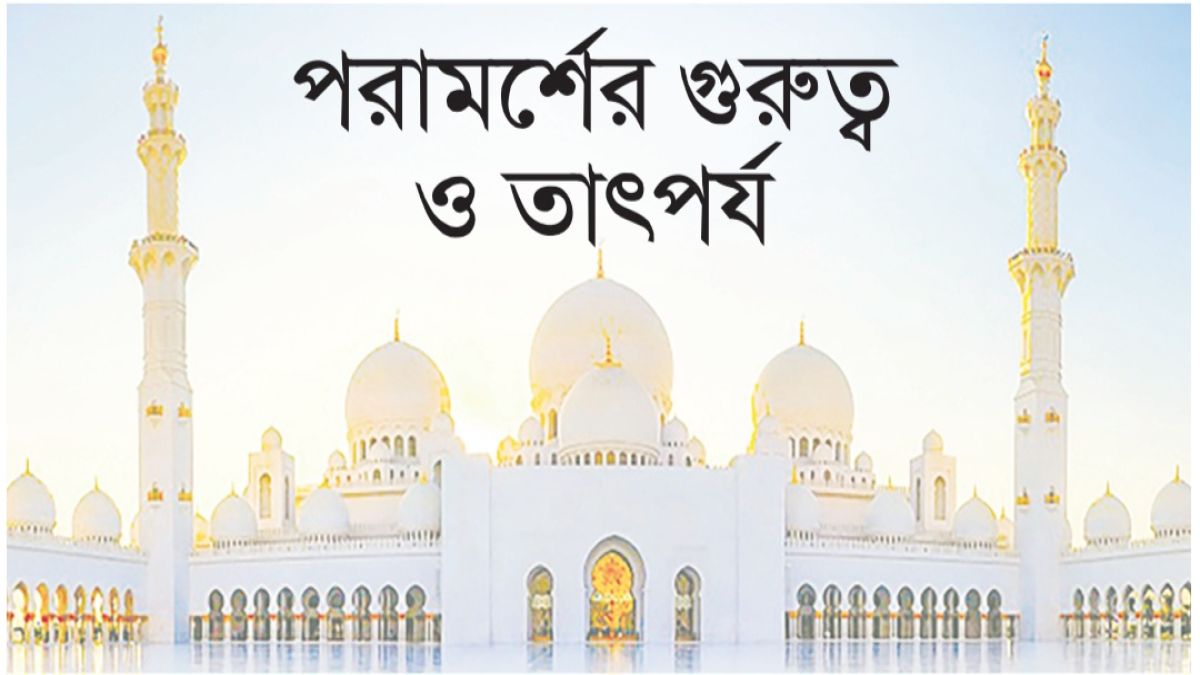 পরামর্শের গুরুত্ব ও তাৎপর্য