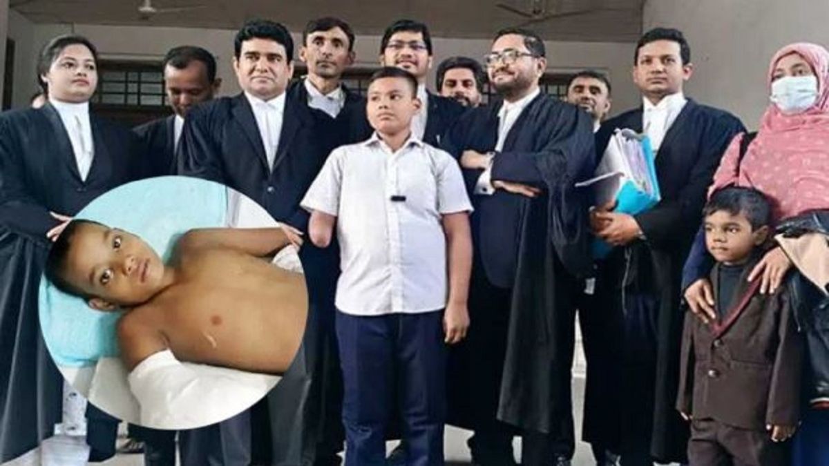 ৬ বছর পর ৩০ লাখ টাকা ও মাসিক শিক্ষা ভাতা ক্ষতিপূরণ পেল হাত হারানো সেই নাহিদ