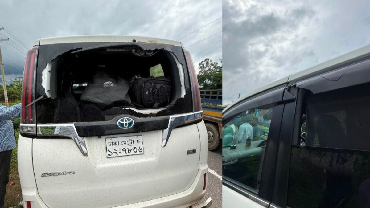 সিলেটে এনসিপির শীর্ষ নেতাদের গাড়িবহরে দুই দফা হামলা